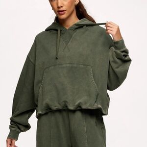 NUUDS Cozy Balloon Hem Vintage Wash Hoodie Sz M NEW $120!!